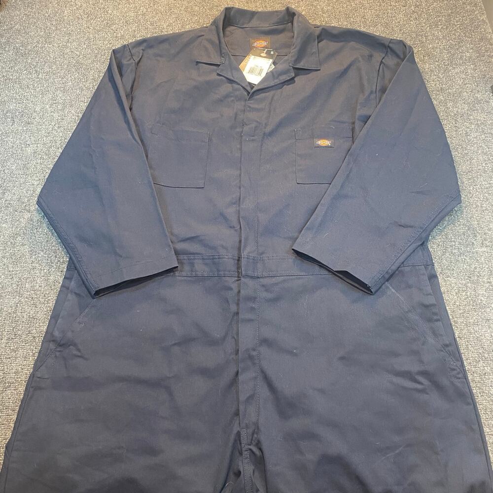 Brand New Dickies Mens 3XL XXXL Blue Long Sleeve Coveralls Jumpsuit Workwear